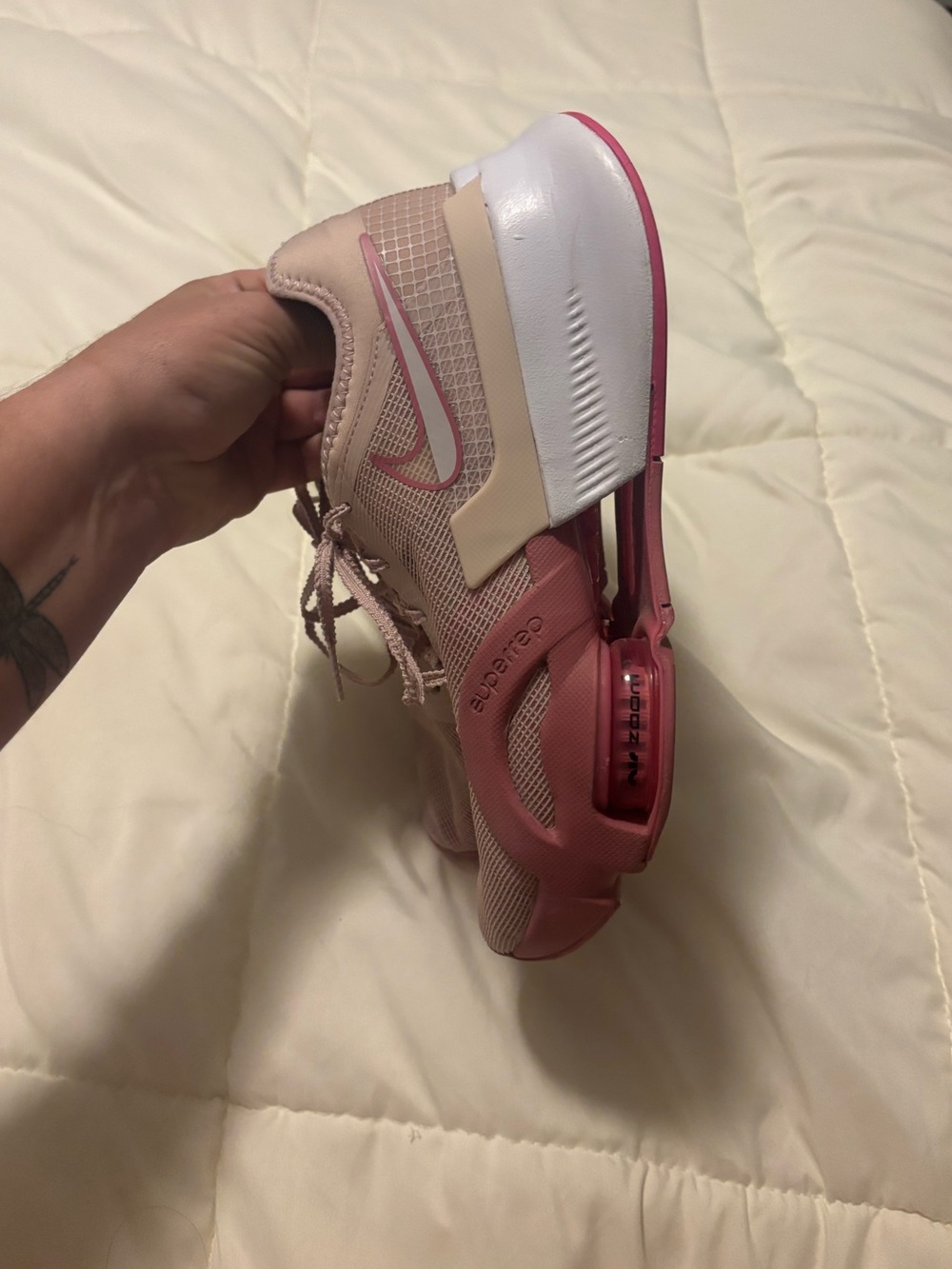 Nike Air Zoom Superrep Pink Sneakers Size - Picture 6 of 9